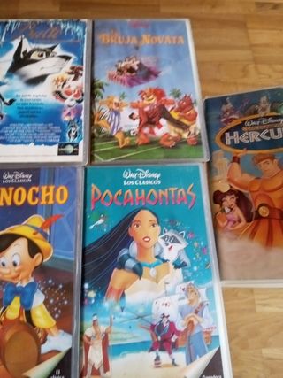 Lote 5 Películas VHS Disney Clásicos