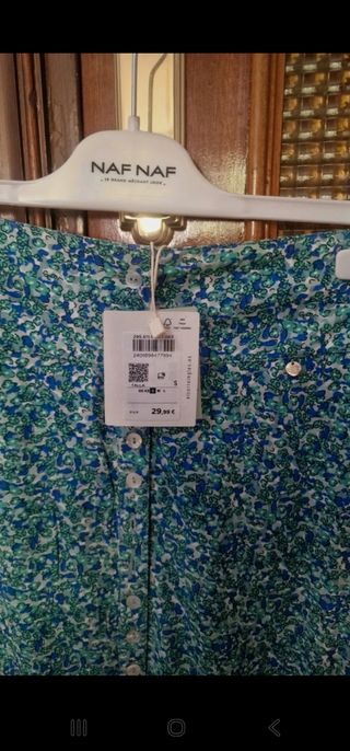 Falda larga estampada