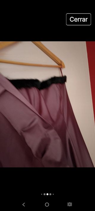 2 Vestidos largos morados sin tirantes