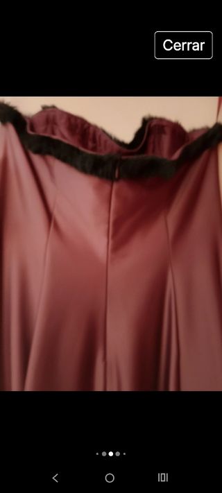 2 Vestidos largos morados sin tirantes