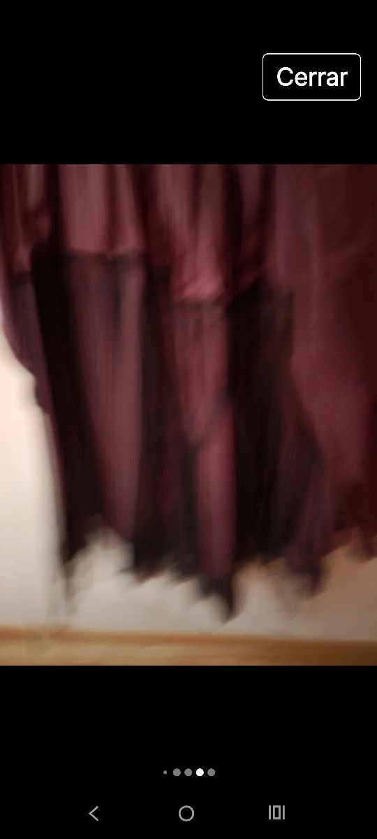 2 Vestidos largos morados sin tirantes