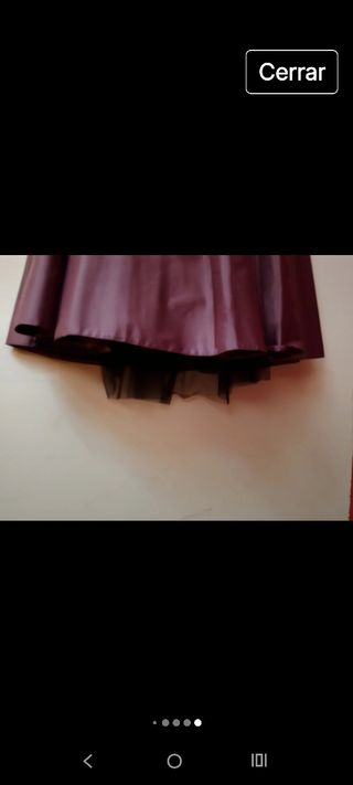 2 Vestidos largos morados sin tirantes