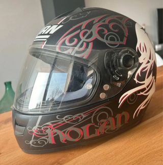 Casco Moto Nolan Nero con Grafiche