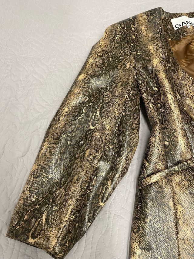 Giacca Ganni Pelle Pitone MAI USATA SIZE 36