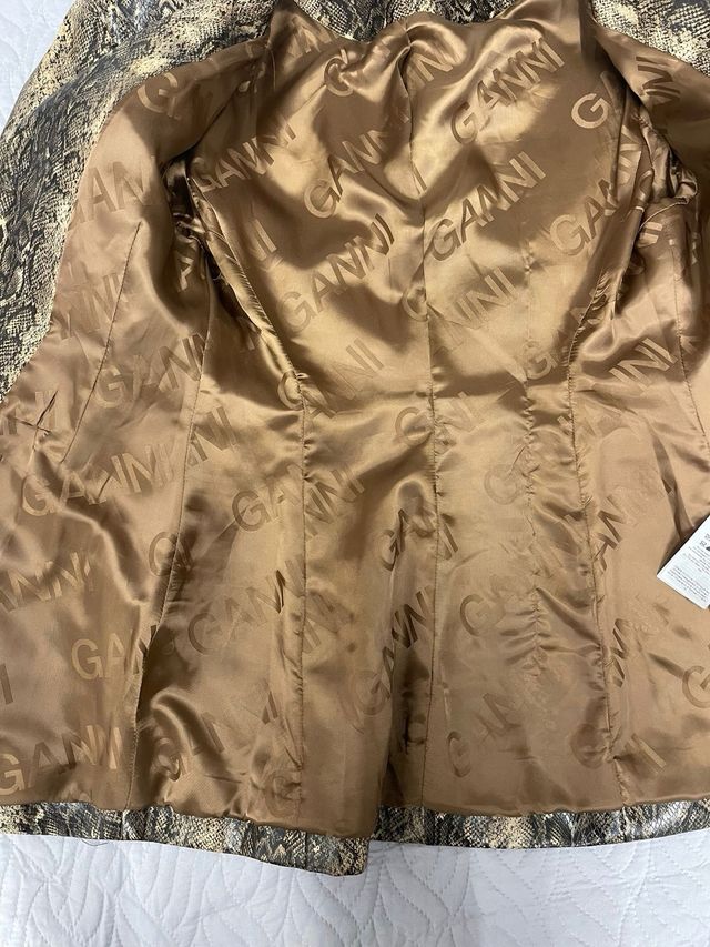 Giacca Ganni Pelle Pitone MAI USATA SIZE 36