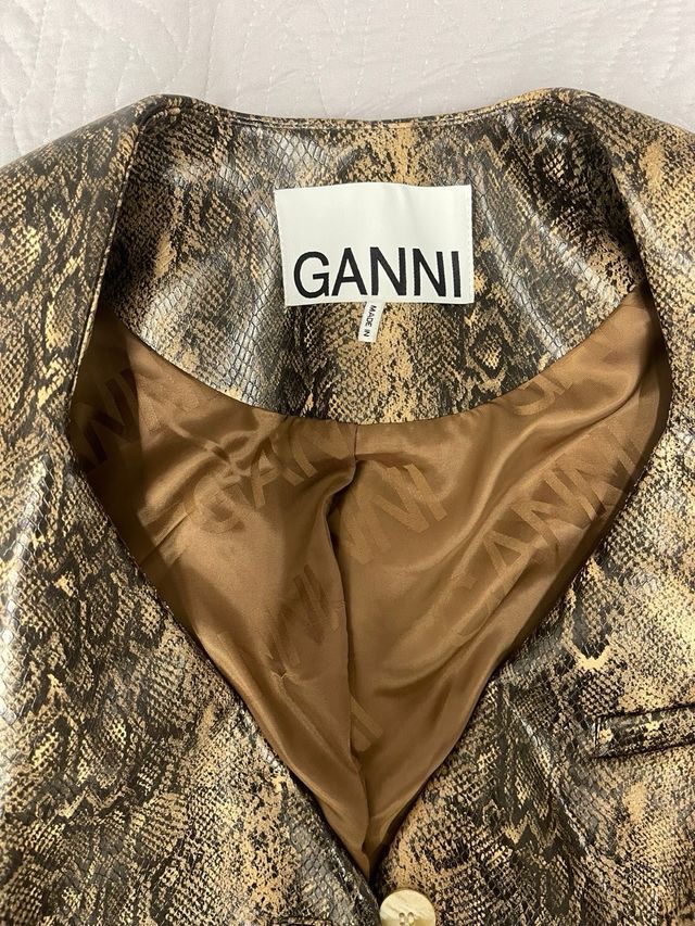 Giacca Ganni Pelle Pitone MAI USATA SIZE 36