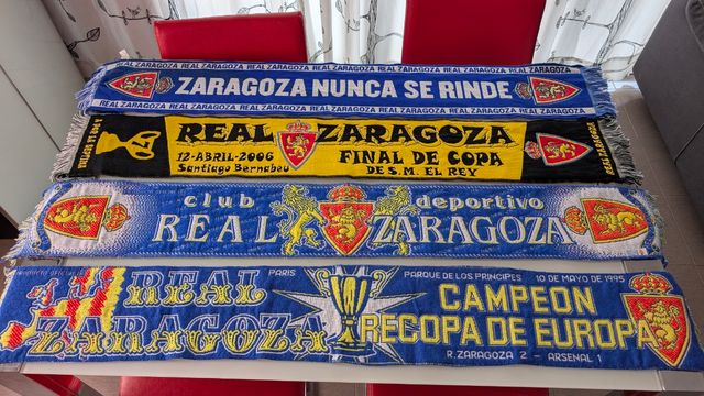 4 Bufandas Real Zaragoza