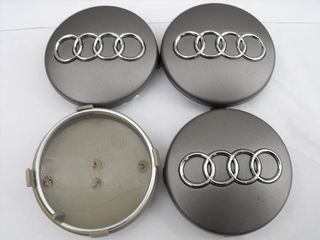 4 Tapacubos Audi 68mm Plata