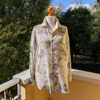 Camicia vintage viscosa fantasia made in Italy