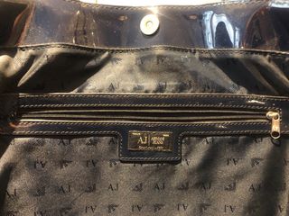 Bolso Grande Armani Piel Azul Marino