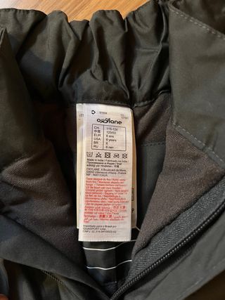 Pantalón de esquí infantil Wedze negro