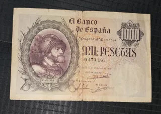 Billete 1000 pesetas 1940 El Banco de España