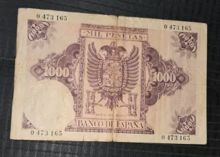 Billete 1000 pesetas 1940 El Banco de España