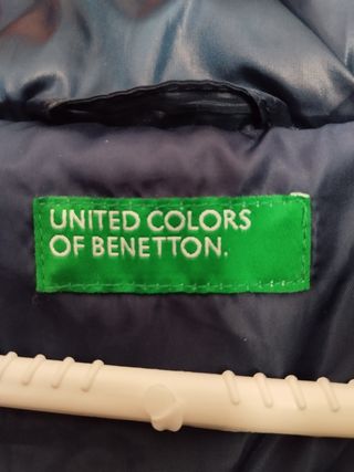 Abrigo United Colors of Benetton,color azul oscuro