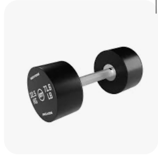 UNA Mancuerna Goma 7,5 Kg