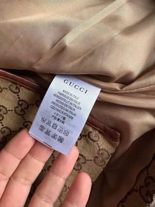 Chaqueta Gucci GG Monogram Marrón y Beige