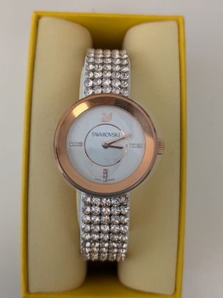 Reloj Swarovski Blanco y Rosado