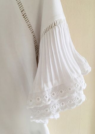 Top blanco Anthropologie Talla XS