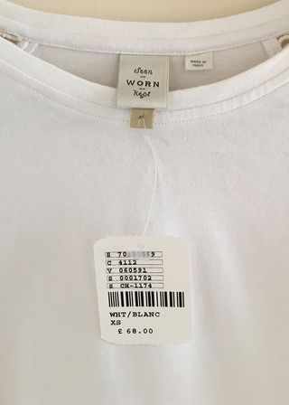Top blanco Anthropologie Talla XS