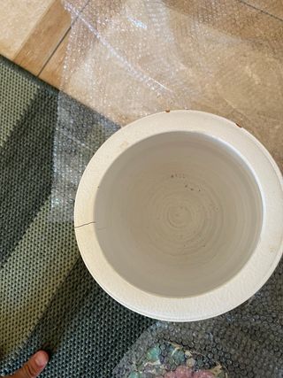 Portavaso piccolo Coincasa bianco e giallo