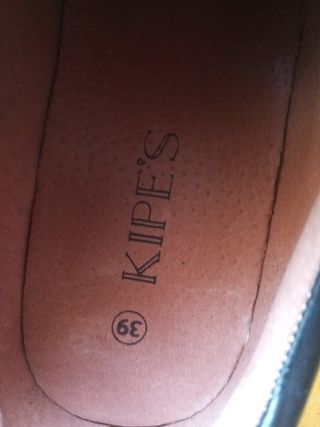 Zapatos colegio piel Negros Velcro