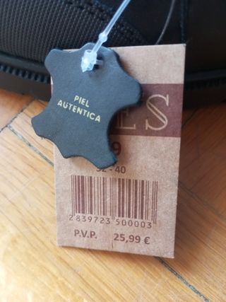 Zapatos colegio piel Negros Velcro