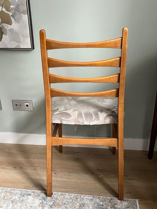 Sedie vintage scandinave con schienale alto