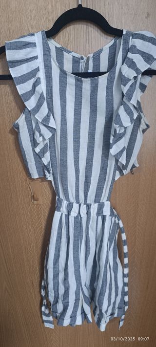 Mono Mayoral T-16 Rayas Gris y Blanco