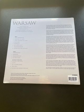 Warsaw joy division Lp vinilo post punk cure