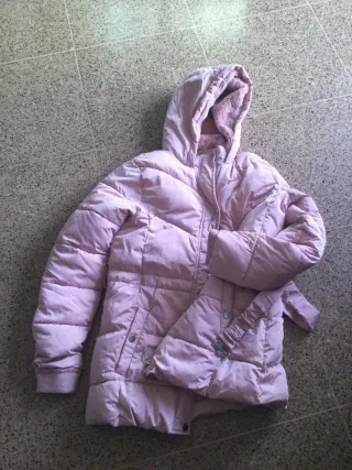 Abrigo rosa largo Primark 13-14 años