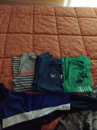 Lotto tuta blu e bianca 9/10 anni