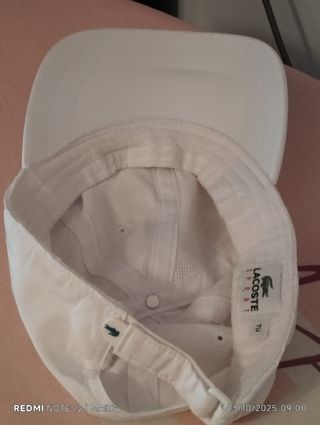 Gorra Lacoste Blanca