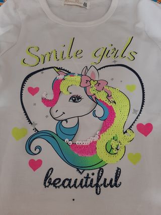 Maglietta bimba unicorno