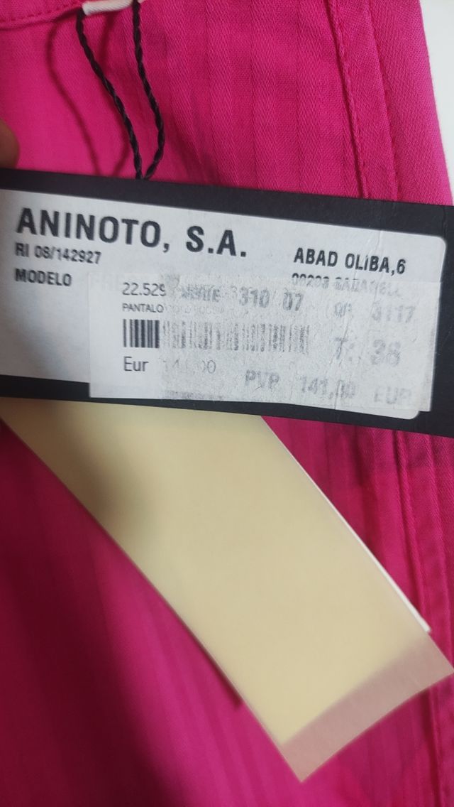 Pantalón mujer rosa Aninoto