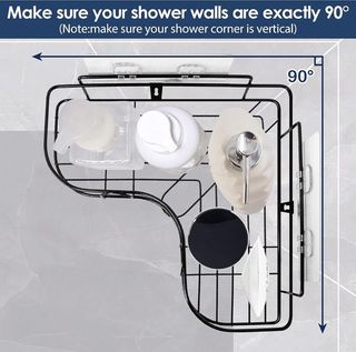  Juego de Estantes para Ducha de Esquina