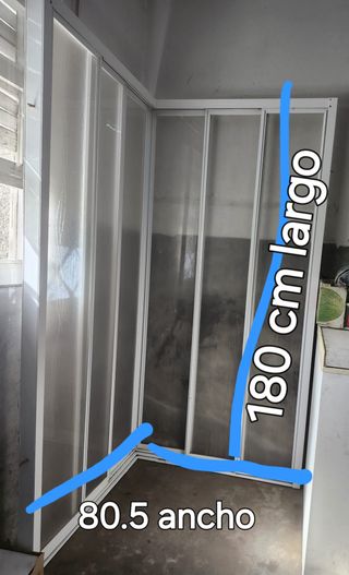 Mampara de ducha 180x80.5 cm