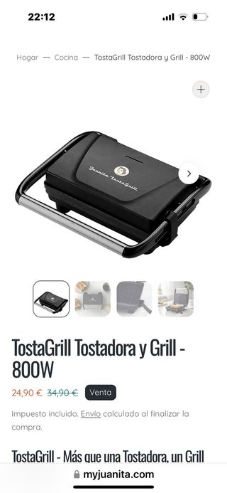 Juanita Tostagrill Tostadora y Grill
