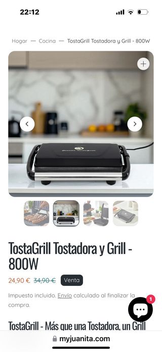 Juanita Tostagrill Tostadora y Grill