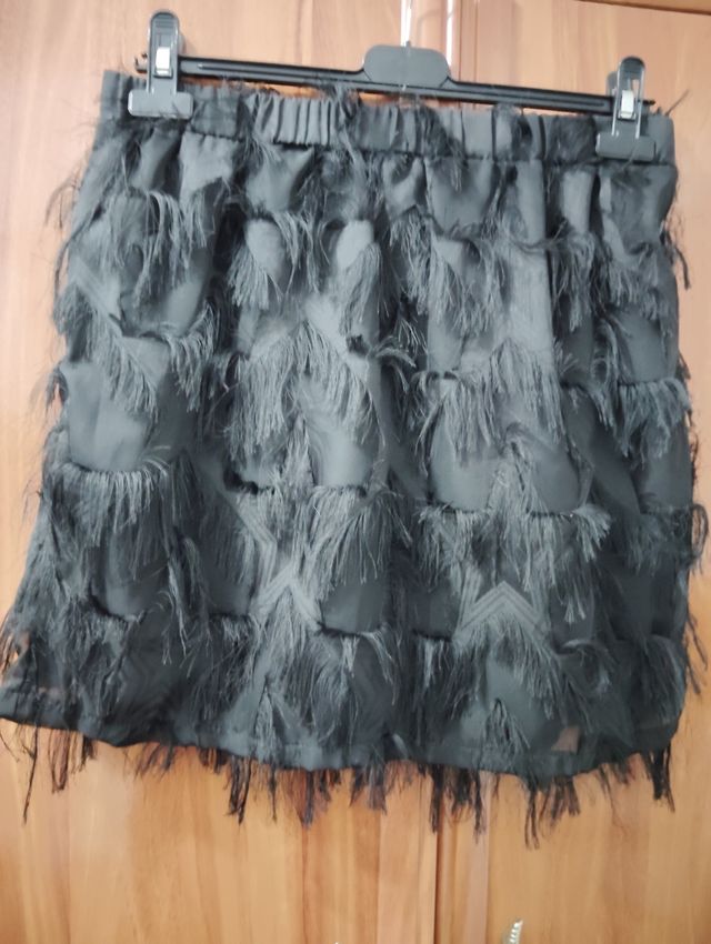 Falda SHEIN flecos XL