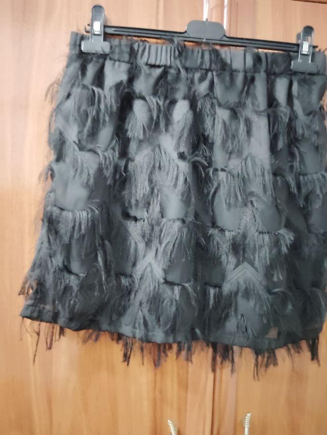 Falda SHEIN flecos XL