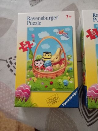 2 Puzzles Ravensburger Pascua 99 y 35 piezas