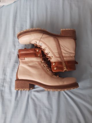 Botines Pikolinos Beige 
y Marrón