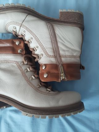 Botines Pikolinos Beige 
y Marrón
