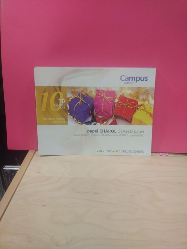 Papel Charol Glazed 10 Hojas Campus College