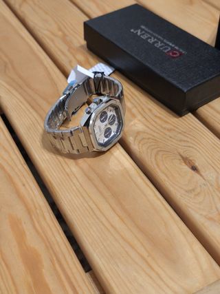 Reloj Curren Hombre Cronógrafo Plata y Azul