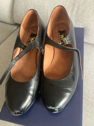 Zapatos Flamenco Maty Piel Negros 34