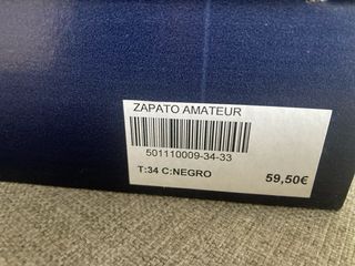 Zapatos Flamenco Maty Piel Negros 34