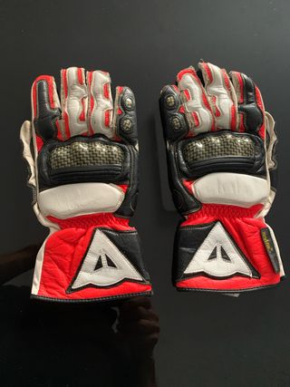 Guantes Moto Dainese Mujer Negro Rojo