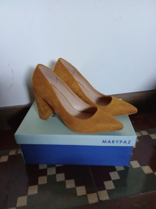 Zapatos slingback negros Marypaz