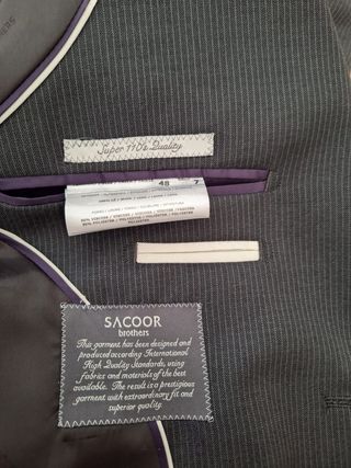 Traje SACOOR Gris Rayas